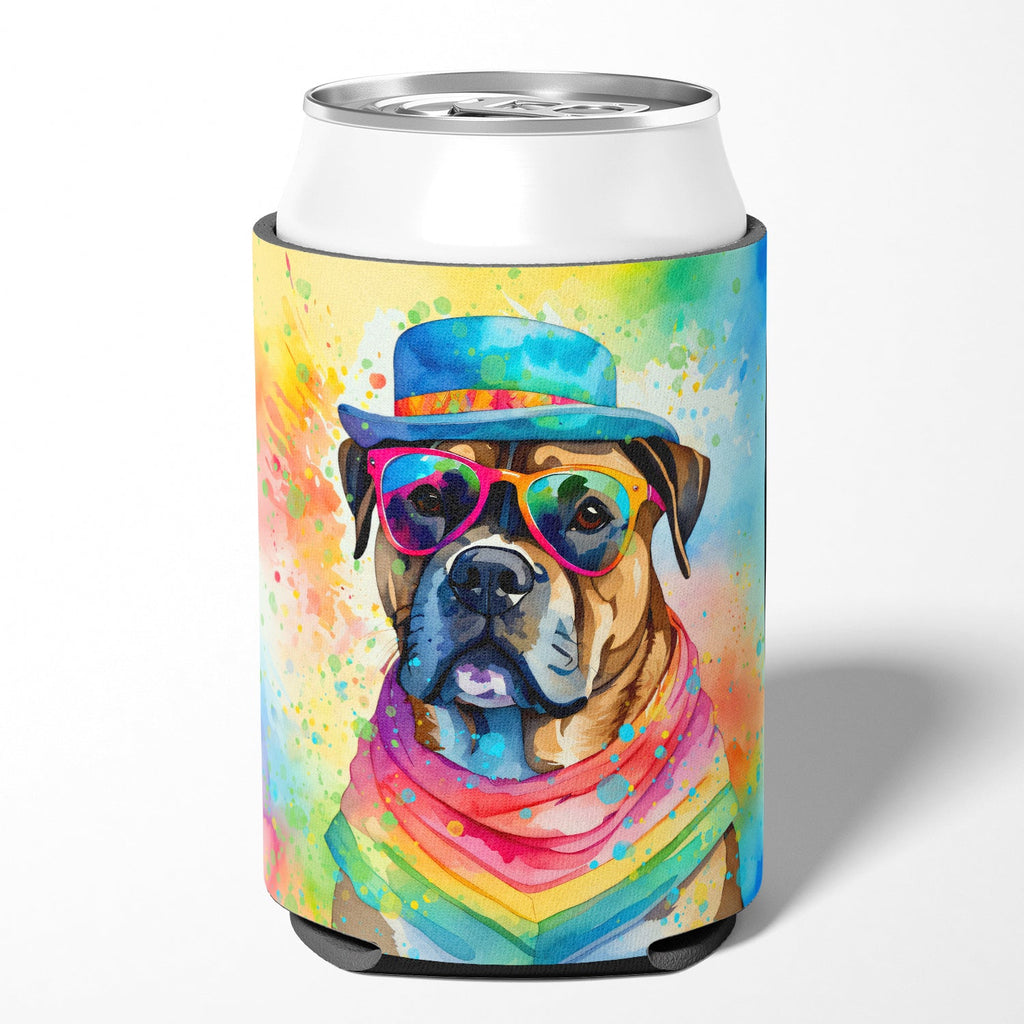 Cane Corso Hippie Dawg Can or Bottle Hugger Cooler Sleeve for Standard 12 oz Cans, Insulated Foam Beer & Soda Can Hugger Reusable