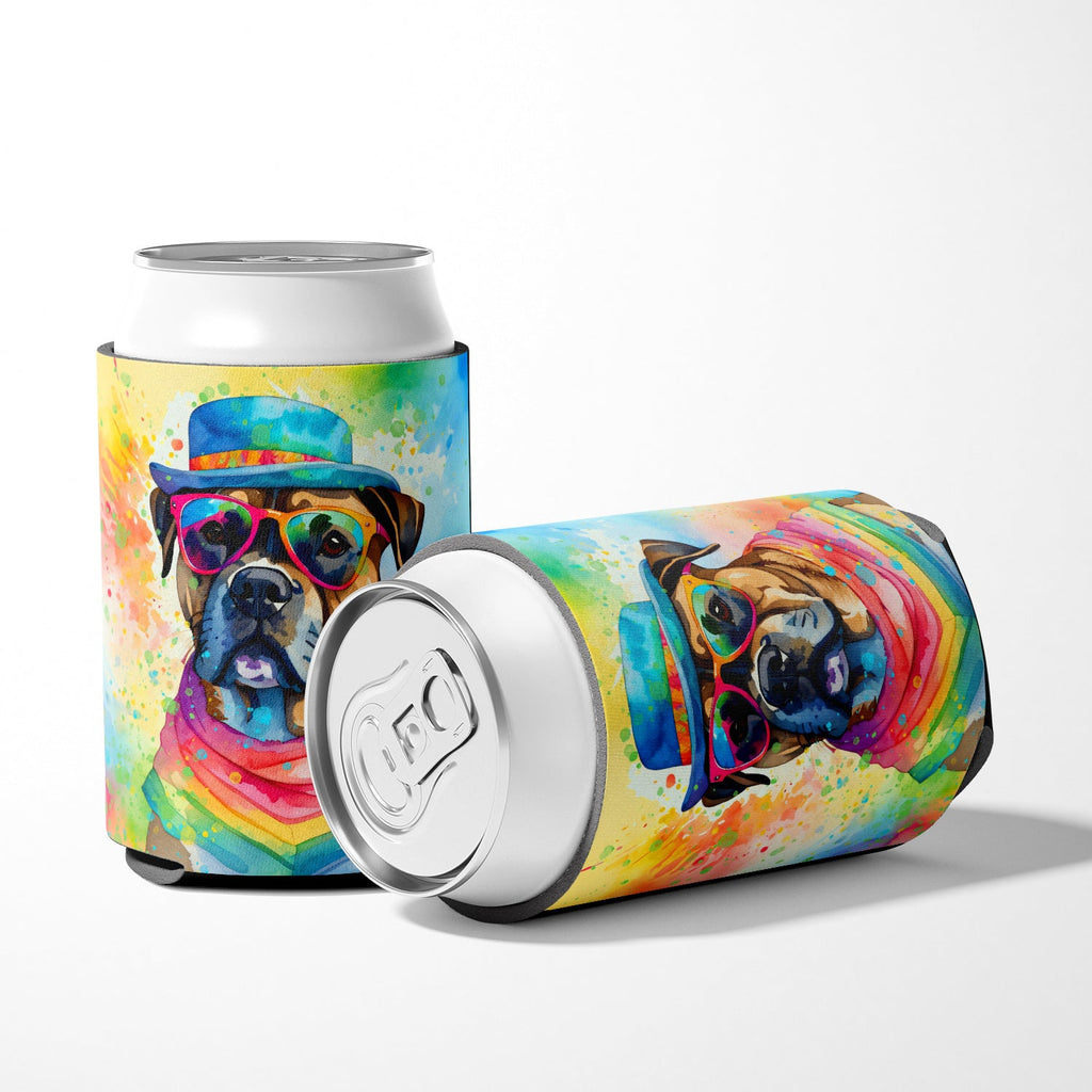 Cane Corso Hippie Dawg Can or Bottle Hugger Cooler Sleeve for Standard 12 oz Cans, Insulated Foam Beer & Soda Can Hugger Reusable
