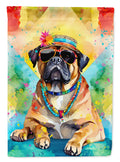 Cane Corso Hippie Dawg House Flag 28x40 Porch Sleeve Pole Decorative Outside Yard Banner Artwork Wall Hanging, Polyester