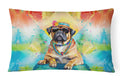 Cane Corso Hippie Dawg Decorative Throw Pillow 12x16 Indoor Outdoor Accent Cushion, Fabric Cover with Insert for Sofa, Bed, Porch & Living Room