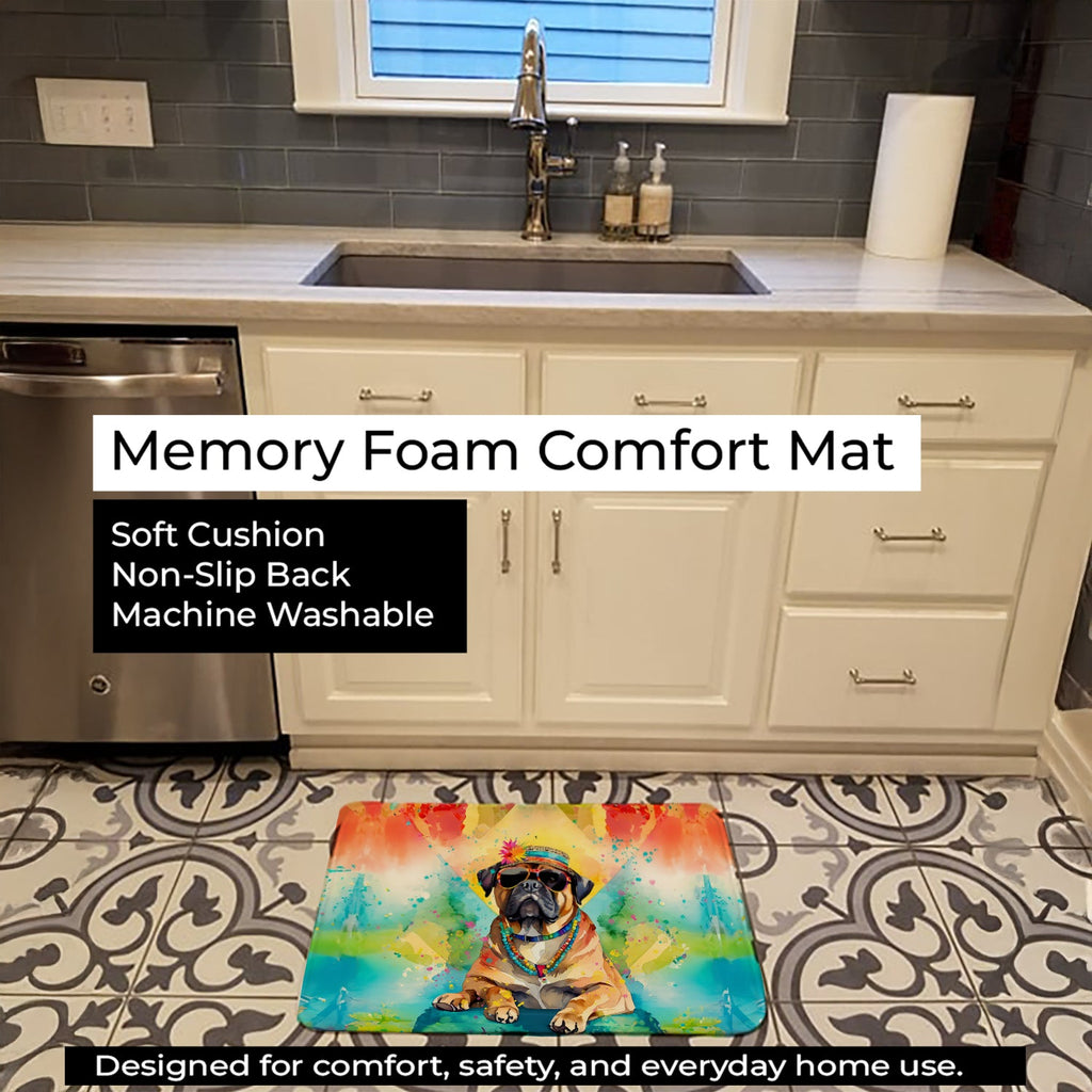 Cane Corso Hippie Dawg Memory Foam Kitchen Mat Machine Washable Anti-Fatigue Cushion Comfort Bath or Kitchen Rug