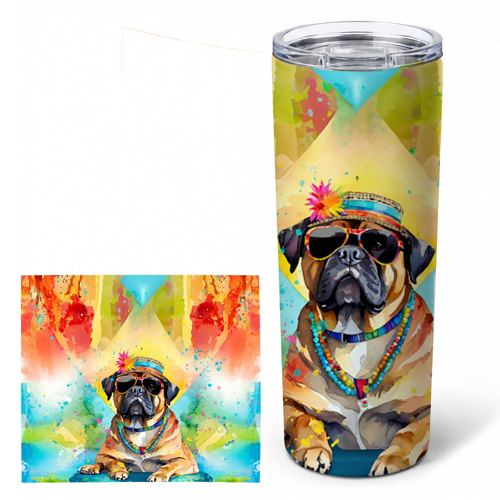 Cane Corso Hippie Dawg Stainless Steel Skinny Tumbler 20 oz Vacuum Double Walled Reusable Insulated Travel Cup