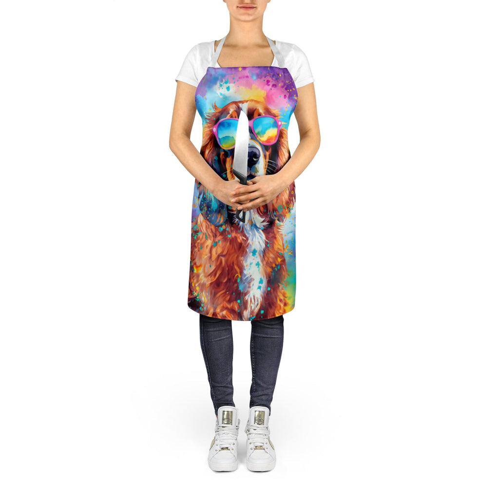 Cavalier Spaniel Hippie Dawg Apron Cooking Kitchen Server Baking Crafts Gardening for Adult Women Men, Unisex, Large, Multicolor