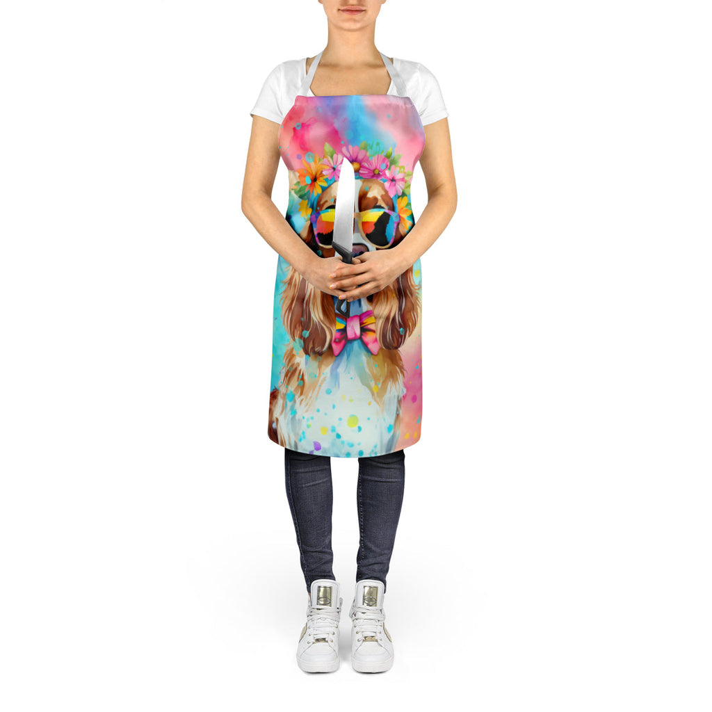 Cavalier Spaniel Hippie Dawg Apron Cooking Kitchen Server Baking Crafts Gardening for Adult Women Men, Unisex, Large, Multicolor