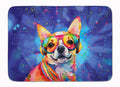 Chihuahua Hippie Dawg Memory Foam Kitchen Mat Machine Washable Anti-Fatigue Cushion Comfort Bath or Kitchen Rug