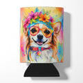 Chihuahua Hippie Dawg Can or Bottle Hugger Cooler Sleeve for Standard 12 oz Cans, Insulated Foam Beer & Soda Can Hugger Reusable
