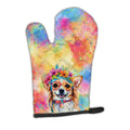 Chihuahua Hippie Dawg Oven Mitt Heat Resistant Thick Oven Mitt for Hot Pans and Oven, Kitchen Mitt Protect Hands, Cooking Baking Glove