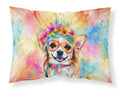 Chihuahua Hippie Dawg Standard Pillowcase Lightweight Super Soft Easy Care Decorative Artwork Pillowcase, Standard