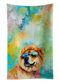 Chow Chow Hippie Dawg Kitchen Towel Velour Plush Front and Cotton Loop Back Machine Washable