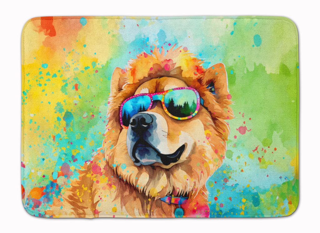 Chow Chow Hippie Dawg Memory Foam Kitchen Mat Machine Washable Anti-Fatigue Cushion Comfort Bath or Kitchen Rug