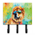 Chow Chow Hippie Dawg Leash or Key Holder Wall Hooks, Coat Rack Wall Mount, for Hanging Keys, Towels, Aprons, Leashes