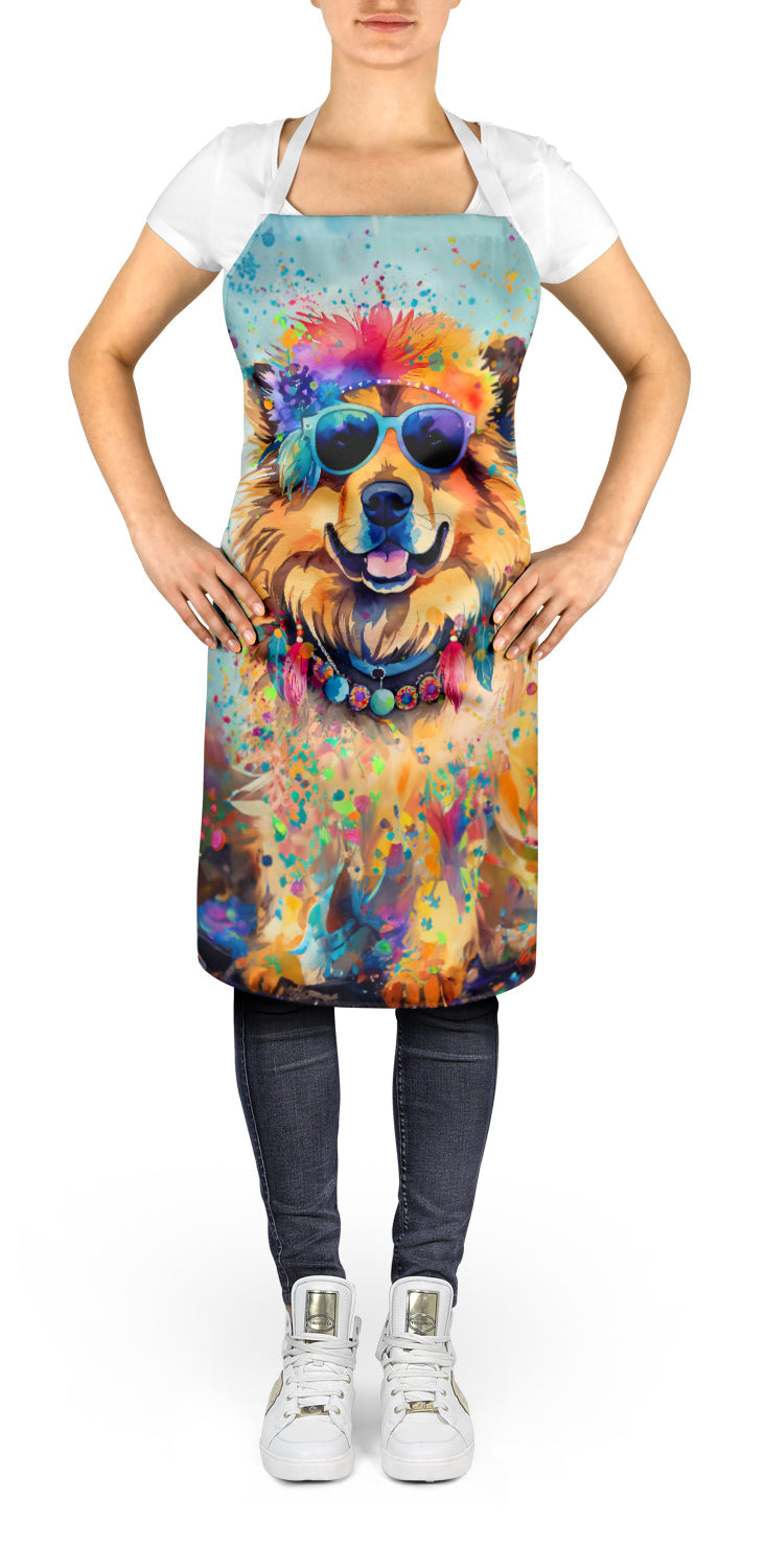 Chow Chow Hippie Dawg Apron Cooking Kitchen Server Baking Crafts Gardening for Adult Women Men, Unisex, Large, Multicolor