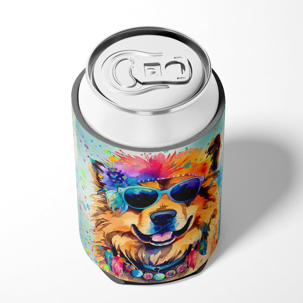 Chow Chow Hippie Dawg Can or Bottle Hugger Cooler Sleeve for Standard 12 oz Cans, Insulated Foam Beer & Soda Can Hugger Reusable