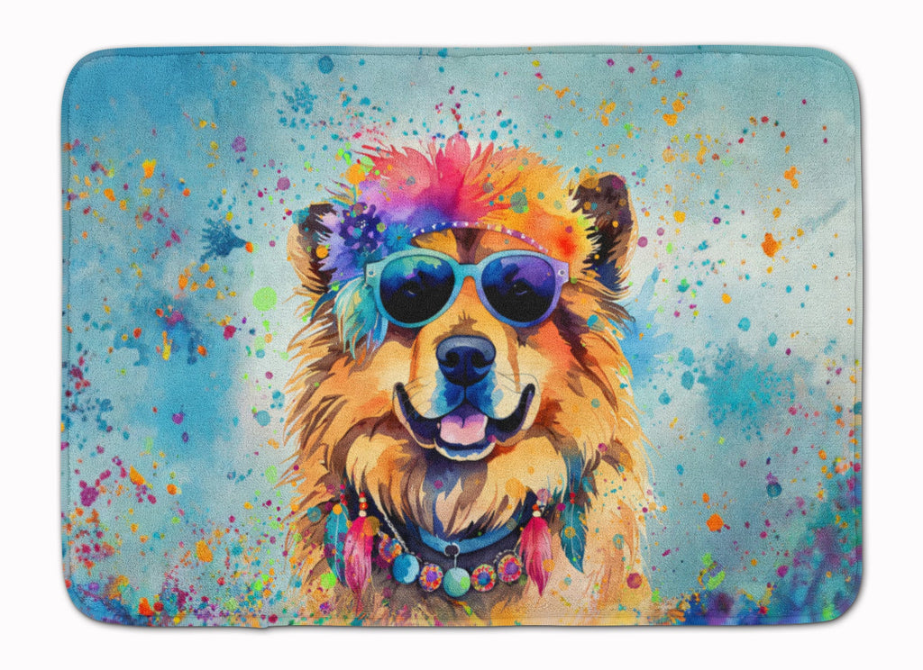 Chow Chow Hippie Dawg Memory Foam Kitchen Mat Machine Washable Anti-Fatigue Cushion Comfort Bath or Kitchen Rug