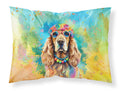 Cocker Spaniel Hippie Dawg Standard Pillowcase Lightweight Super Soft Easy Care Decorative Artwork Pillowcase, Standard