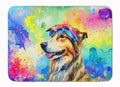 Collie Hippie Dawg Memory Foam Kitchen Mat Machine Washable Anti-Fatigue Cushion Comfort Bath or Kitchen Rug