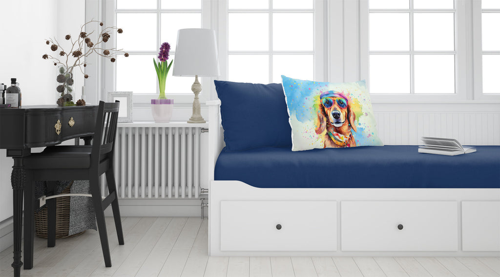 Dachshund Hippie Dawg Standard Pillowcase Lightweight Super Soft Easy Care Decorative Artwork Pillowcase, Standard