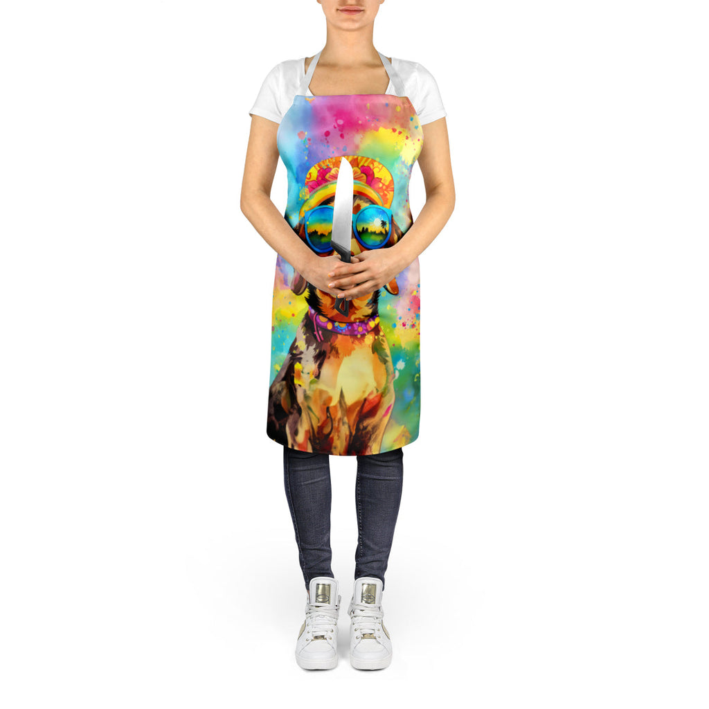Dachshund Hippie Dawg Apron Cooking Kitchen Server Baking Crafts Gardening for Adult Women Men, Unisex, Large, Multicolor