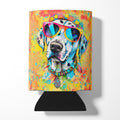 Dalmatian Hippie Dawg Can or Bottle Hugger Cooler Sleeve for Standard 12 oz Cans, Insulated Foam Beer & Soda Can Hugger Reusable