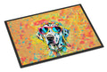 Dalmatian Hippie Dawg Doormat Indoor Outdoor 24H X 36W Front Door Mat Rugs for Entryway, Non Slip Washable Low Pile,