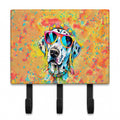 Dalmatian Hippie Dawg Leash or Key Holder Wall Hooks, Coat Rack Wall Mount, for Hanging Keys, Towels, Aprons, Leashes