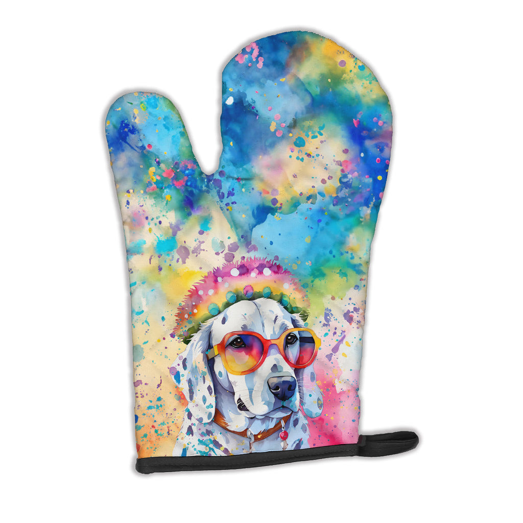 Dalmatian Hippie Dawg Oven Mitt Heat Resistant Thick Oven Mitt for Hot Pans and Oven, Kitchen Mitt Protect Hands, Cooking Baking Glove