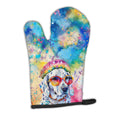 Dalmatian Hippie Dawg Oven Mitt Heat Resistant Thick Oven Mitt for Hot Pans and Oven, Kitchen Mitt Protect Hands, Cooking Baking Glove