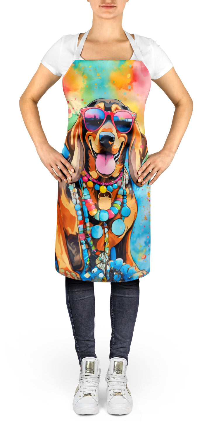 Doberman Pinscher Hippie Dawg Apron Cooking Kitchen Server Baking Crafts Gardening for Adult Women Men, Unisex, Large, Multicolor