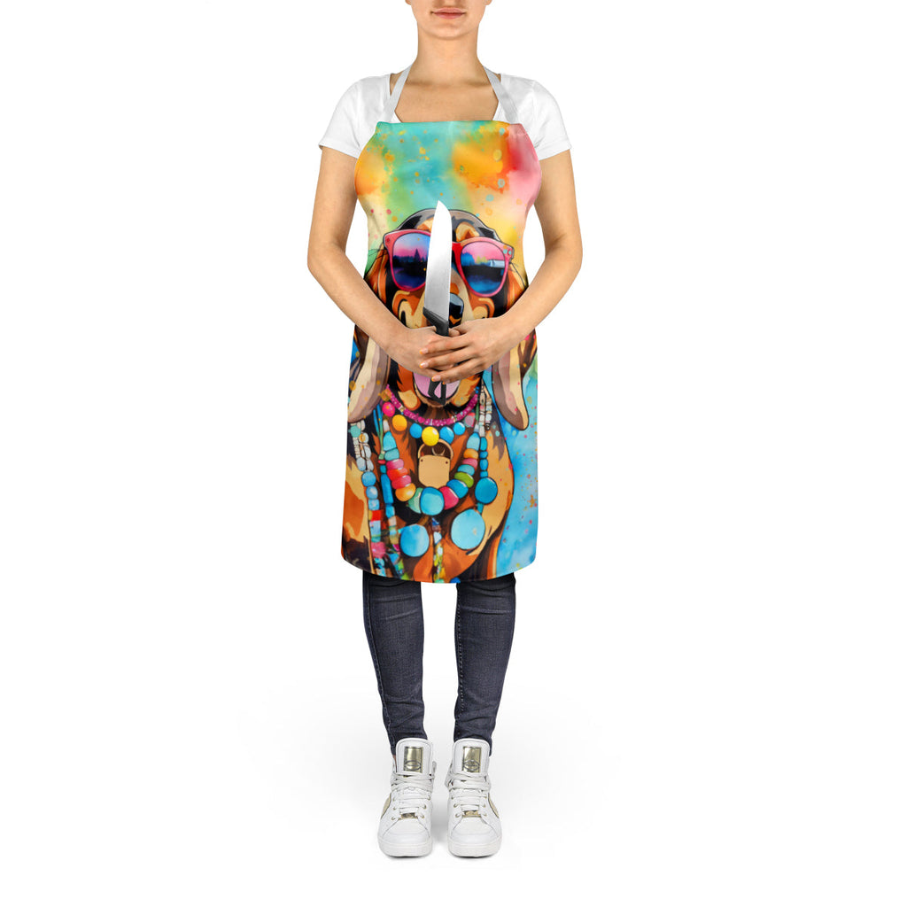Doberman Pinscher Hippie Dawg Apron Cooking Kitchen Server Baking Crafts Gardening for Adult Women Men, Unisex, Large, Multicolor
