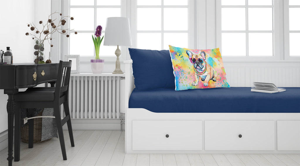 French Bulldog Hippie Dawg Standard Pillowcase Lightweight Super Soft Easy Care Decorative Artwork Pillowcase, Standard