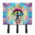 French Bulldog Hippie Dawg Leash or Key Holder Wall Hooks, Coat Rack Wall Mount, for Hanging Keys, Towels, Aprons, Leashes