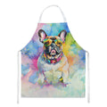 French Bulldog Hippie Dawg Apron Cooking Kitchen Server Baking Crafts Gardening for Adult Women Men, Unisex, Large, Multicolor