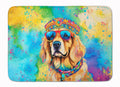 Golden Retriever Hippie Dawg Memory Foam Kitchen Mat Machine Washable Anti-Fatigue Cushion Comfort Bath or Kitchen Rug