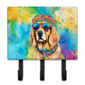 Golden Retriever Hippie Dawg Leash or Key Holder Wall Hooks, Coat Rack Wall Mount, for Hanging Keys, Towels, Aprons, Leashes