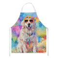 Great Pyrenees Hippie Dawg Apron Cooking Kitchen Server Baking Crafts Gardening for Adult Women Men, Unisex, Large, Multicolor