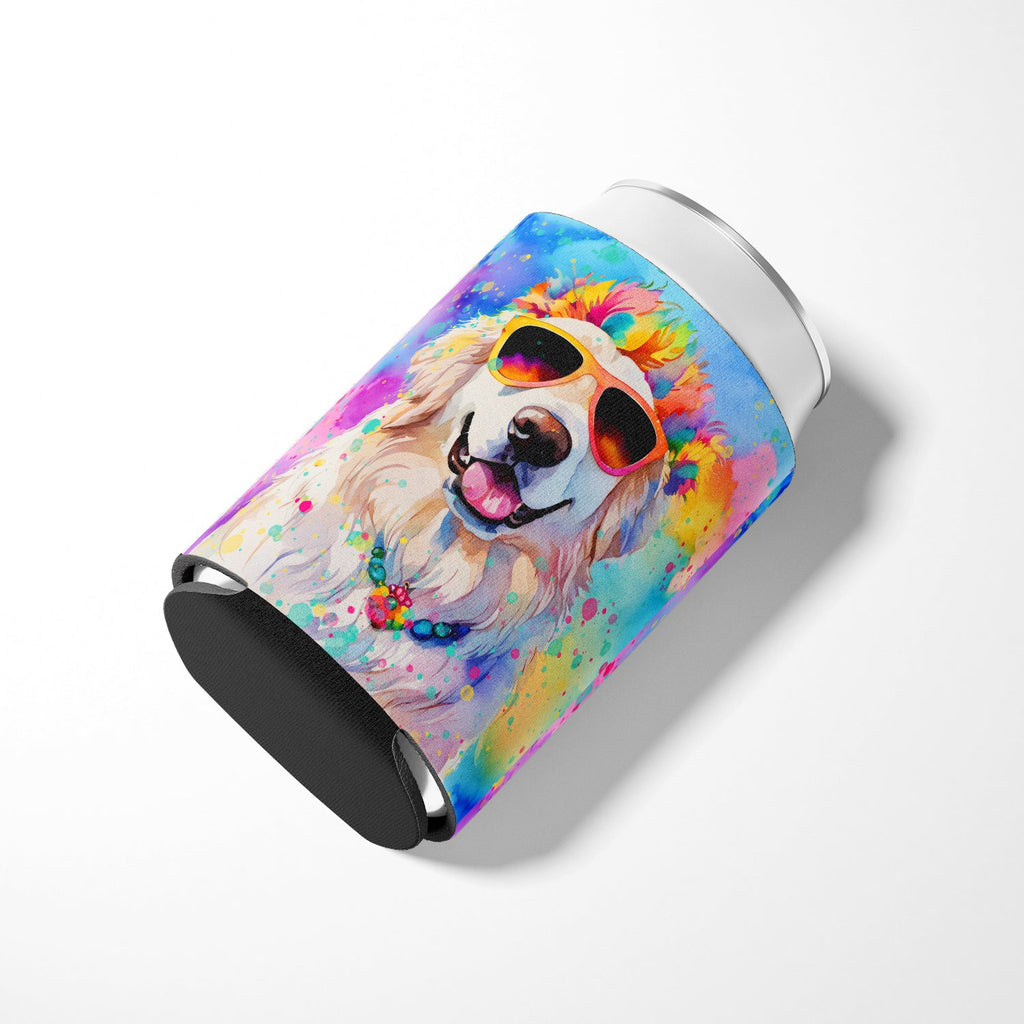 Great Pyrenees Hippie Dawg Can or Bottle Hugger Cooler Sleeve for Standard 12 oz Cans, Insulated Foam Beer & Soda Can Hugger Reusable