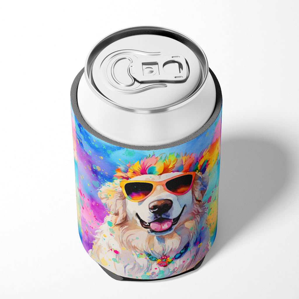 Great Pyrenees Hippie Dawg Can or Bottle Hugger Cooler Sleeve for Standard 12 oz Cans, Insulated Foam Beer & Soda Can Hugger Reusable
