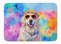 Great Pyrenees Hippie Dawg Memory Foam Kitchen Mat Machine Washable Anti-Fatigue Cushion Comfort Bath or Kitchen Rug