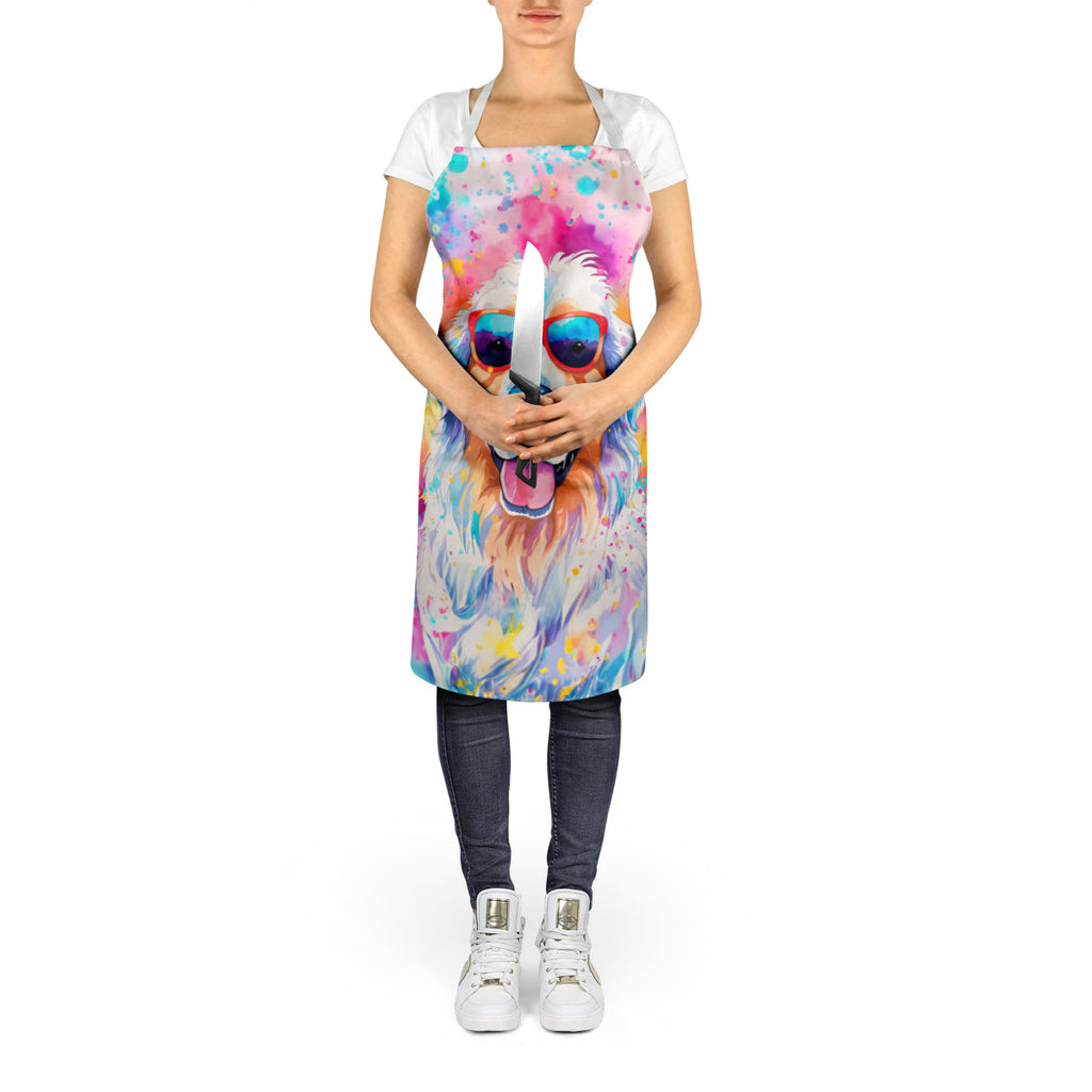 Great Pyrenees Hippie Dawg Apron Cooking Kitchen Server Baking Crafts Gardening for Adult Women Men, Unisex, Large, Multicolor