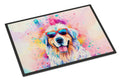 Great Pyrenees Hippie Dawg Doormat Indoor Outdoor 18H X 27W Front Door Mat Rugs for Entryway, Non Slip Washable