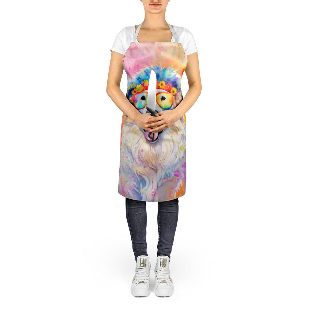 Great Pyrenees Hippie Dawg Apron Cooking Kitchen Server Baking Crafts Gardening for Adult Women Men, Unisex, Large, Multicolor