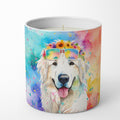 Great Pyrenees Hippie Dawg Decorative Soy Candle Nature Soy Wax Essential Oil Home Decor Ideal for Bedroom Kitchen Bath Office Gift, 10 oz