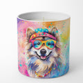 Keeshond Hippie Dawg Decorative Soy Candle Nature Soy Wax Essential Oil Home Decor Ideal for Bedroom Kitchen Bath Office Gift, 10 oz