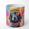 Black Labrador Hippie Dawg Decorative Soy Candle Nature Soy Wax Essential Oil Home Decor Ideal for Bedroom Kitchen Bath Office Gift, 10 oz