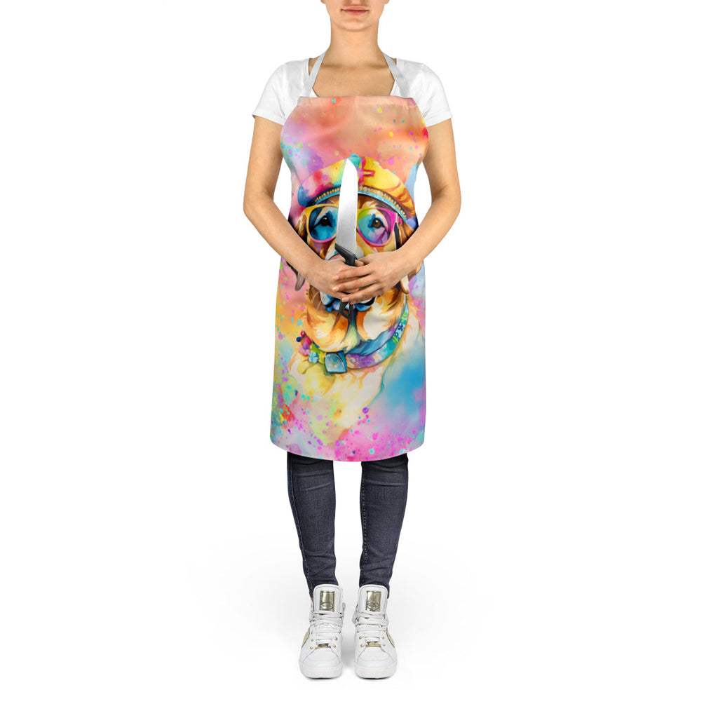 Yellow Labrador Hippie Dawg Apron Cooking Kitchen Server Baking Crafts Gardening for Adult Women Men, Unisex, Large, Multicolor
