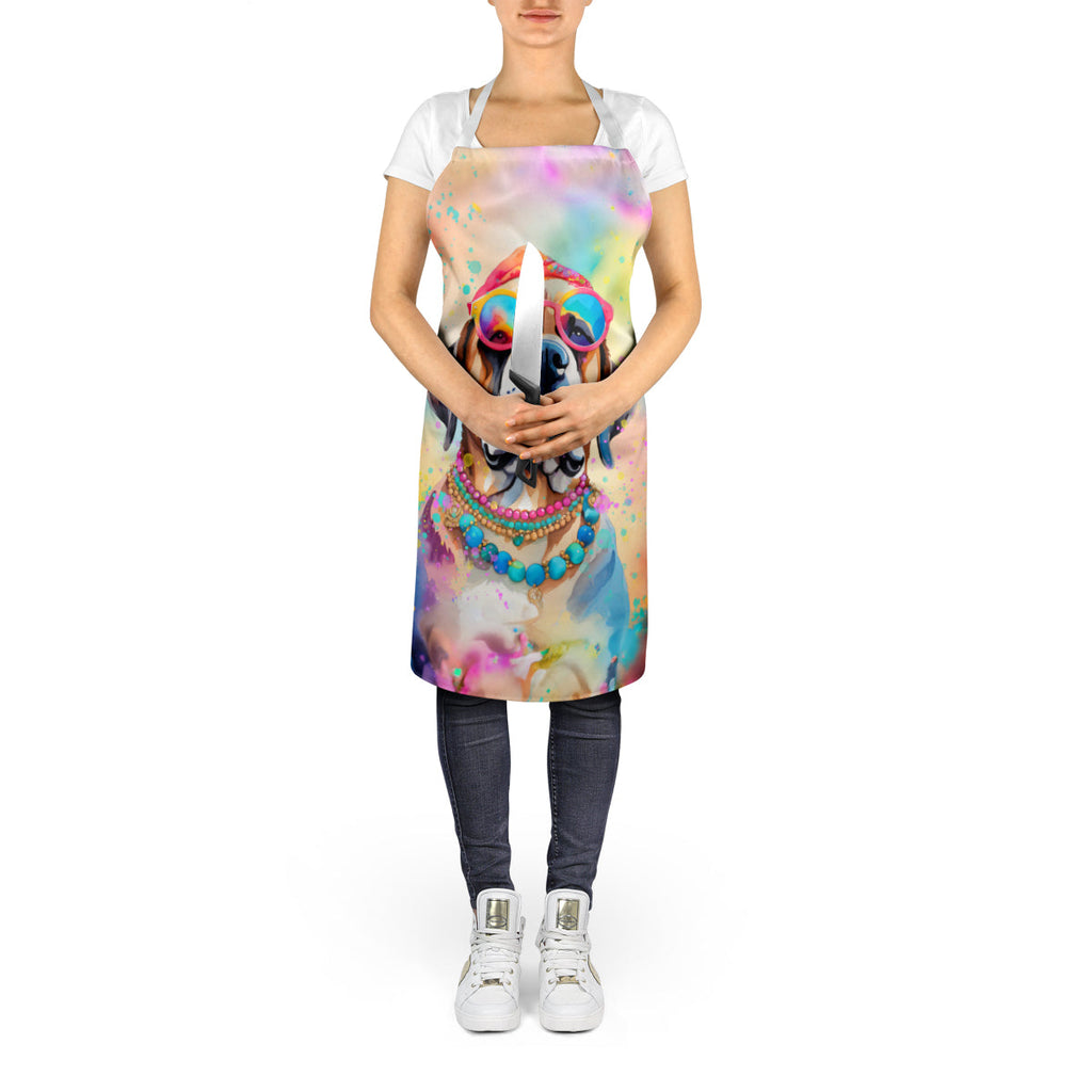 Mastiff Hippie Dawg Apron Cooking Kitchen Server Baking Crafts Gardening for Adult Women Men, Unisex, Large, Multicolor