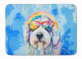 Old English Sheepdog Hippie Dawg Memory Foam Kitchen Mat Machine Washable Anti-Fatigue Cushion Comfort Bath or Kitchen Rug