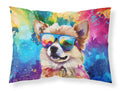 Pomeranian Hippie Dawg Standard Pillowcase Lightweight Super Soft Easy Care Decorative Artwork Pillowcase, Standard