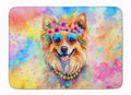 Pomeranian Hippie Dawg Memory Foam Kitchen Mat Machine Washable Anti-Fatigue Cushion Comfort Bath or Kitchen Rug