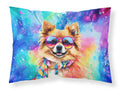 Pomeranian Hippie Dawg Standard Pillowcase Lightweight Super Soft Easy Care Decorative Artwork Pillowcase, Standard
